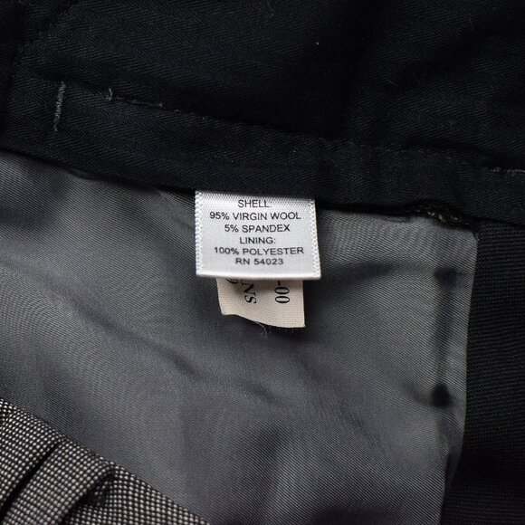 Vintage Banana Republic Jackson Gray Wool Suit Blazer & Wide Leg Pants Sz 6P/4P - Picture 13 of 13